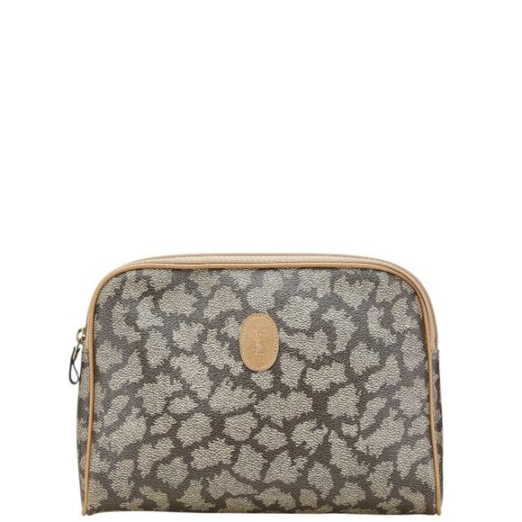 Saint Laurent Giraffe clutch bag/second bag in beige leather for women. - Picture 1 of 7